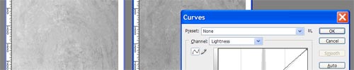 I'm using the Curves adjustment with the images side by side to regain the original average brightness of the Lightness Channel.